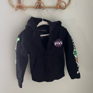 Vans Kids Black Hoodie with Graphic Design
